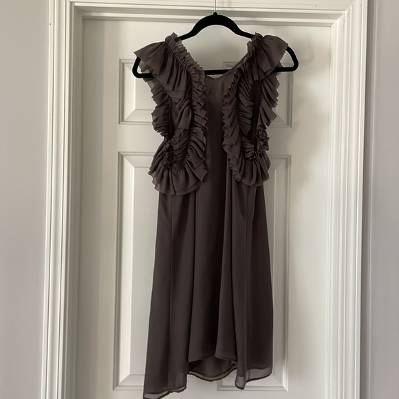 Ruffled Racer-back Dress - Picture 2 of 4